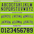 Custom Reversible Black Neon Green-White Double Side Sublimation Basketball Suit Jersey