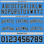 Custom Reversible Black Powder Blue-White Double Side Sublimation Basketball Suit Jersey