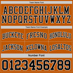 Custom Reversible Black Texas Orange-White Double Side Sublimation Basketball Suit Jersey