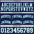 Custom Navy White-Teal Reversible Double Side Sublimation Basketball Suit Jersey