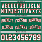 Custom Red White-Kelly Green Reversible Double Side Sublimation Basketball Suit Jersey