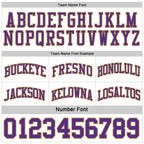 Custom Purple White-Old Gold Reversible Double Side Sublimation Basketball Suit Jersey