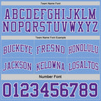 Custom Purple White-Light Blue Reversible Double Side Sublimation Basketball Suit Jersey