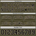 Custom Reversible Black Olive-Cream Double Side Sublimation Basketball Suit Jersey