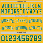 Custom Reversible Kelly Green White-Gold Double Side Sublimation Basketball Suit Jersey