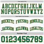 Custom Reversible Kelly Green Old Gold-Black Double Side Sublimation Basketball Suit Jersey