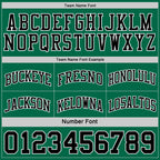 Custom Reversible Kelly Green Black-White Double Side Sublimation Basketball Suit Jersey