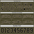 Custom Reversible Olive Black-Cream Double Side Salute To Service Sublimation Basketball Suit Jersey