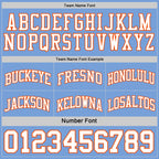 Custom Reversible Orange White-Light Blue Double Side Sublimation Basketball Suit Jersey