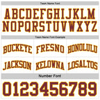 Custom Reversible Burgundy White-Gold Double Side Sublimation Basketball Suit Jersey