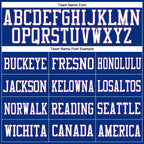 Custom Royal White-Purple Mesh Authentic Football Jersey