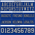 Custom Royal Gray-Black Authentic Football Jersey