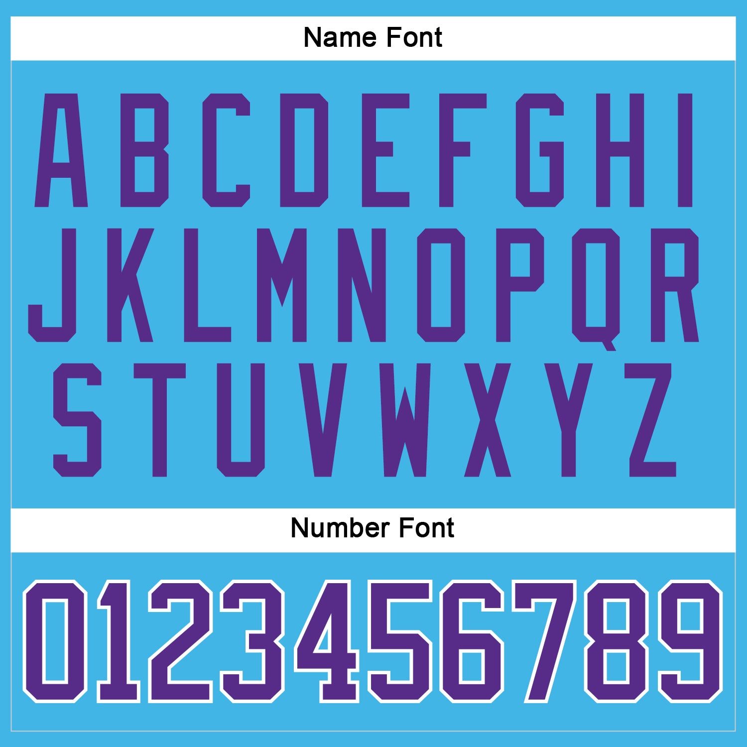 Custom Sky Blue Purple-White Hockey Jersey