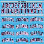 Custom Sky Blue Maroon-White Authentic Basketball Jersey