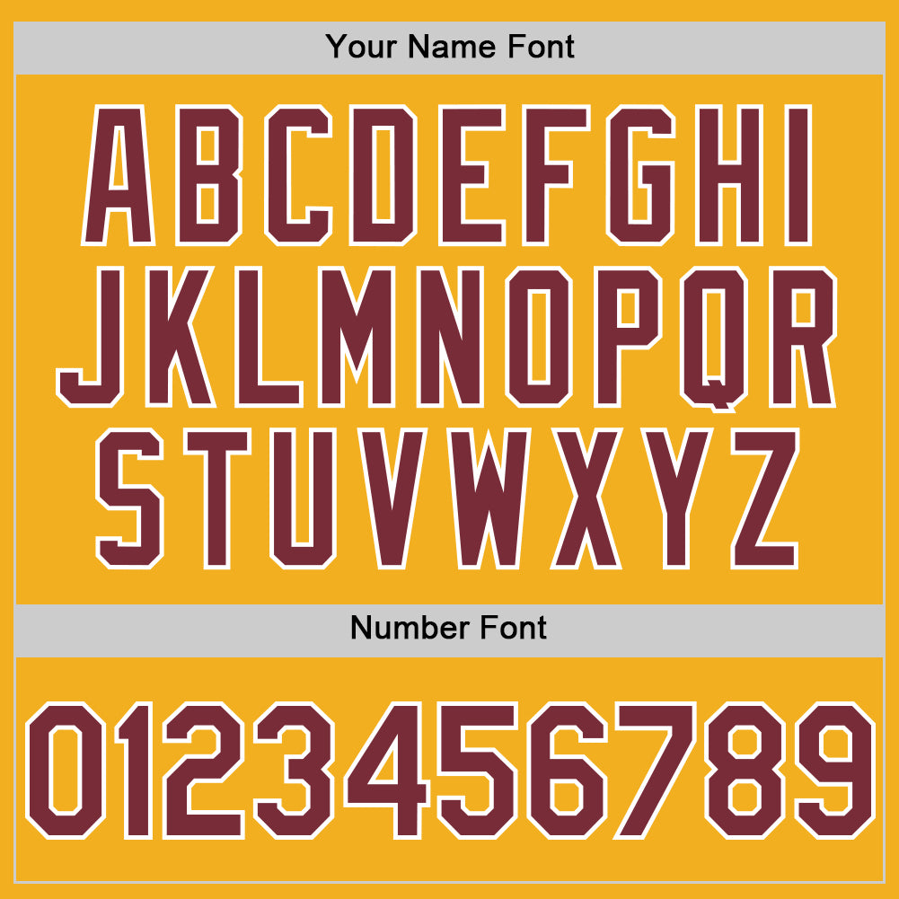 Custom Gold Burgundy-White Authentic Sleeveless Baseball Jersey