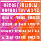 Custom Graffiti Pattern Deep Pink-Orange Scratch Sublimation Soccer Uniform Jersey