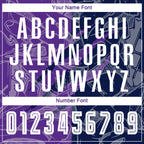 Custom Graffiti Pattern Purple-Navy Scratch Sublimation Soccer Uniform Jersey