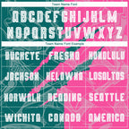 Custom Graffiti Pattern Teal-Pink Scratch Sublimation Soccer Uniform Jersey