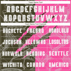 Custom Graffiti Pattern Olive-Pink Scratch Sublimation Soccer Uniform Jersey