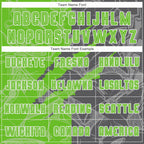 Custom Graffiti Pattern Aurora Green-Steel Gray Scratch Sublimation Soccer Uniform Jersey