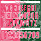 Custom Graffiti Pattern Neon Pink-Green Scratch Sublimation Soccer Uniform Jersey