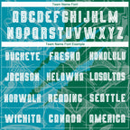 Custom Graffiti Pattern Teal-Kelly Green Scratch Sublimation Soccer Uniform Jersey