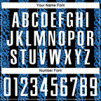 Custom Black White-Powder Blue Abstract Shape Sublimation Soccer Uniform Jersey