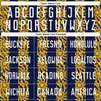 Custom Navy White-Gold Abstract Shape Sublimation Soccer Uniform Jersey