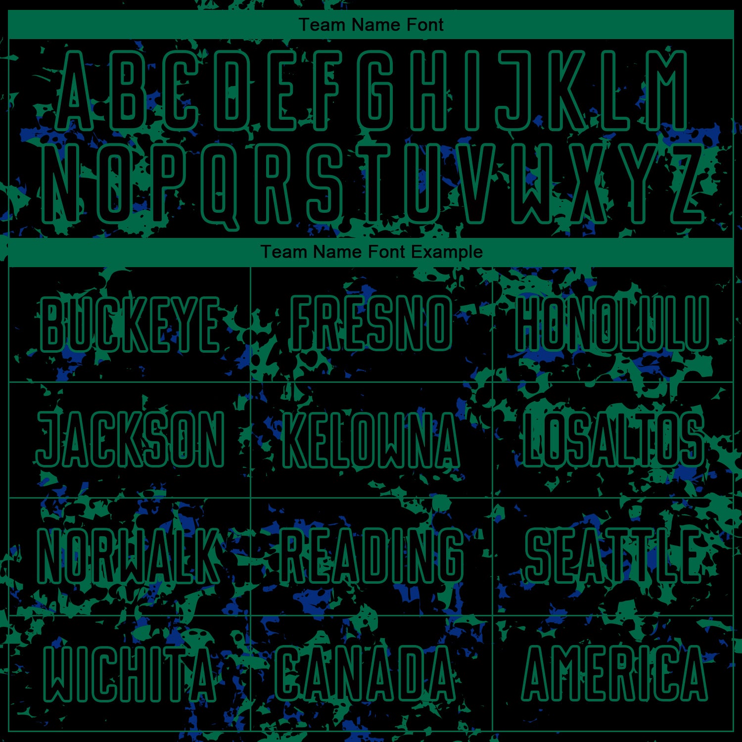 Custom Black Kelly Green-Royal Abstract Fragment Art Sublimation Soccer Uniform Jersey