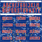 Custom Royal Red Old Gold-Light Blue Abstract Fragment Art Sublimation Soccer Uniform Jersey