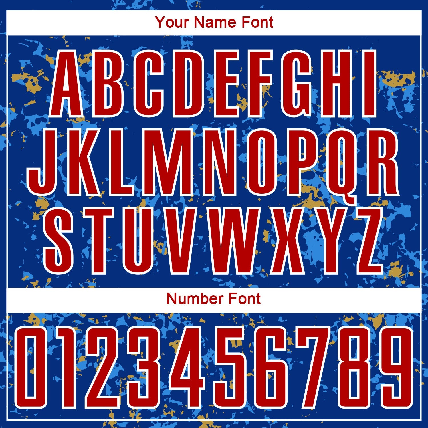 Custom Royal Red Old Gold-Powder Blue Abstract Fragment Art Sublimation Soccer Uniform Jersey