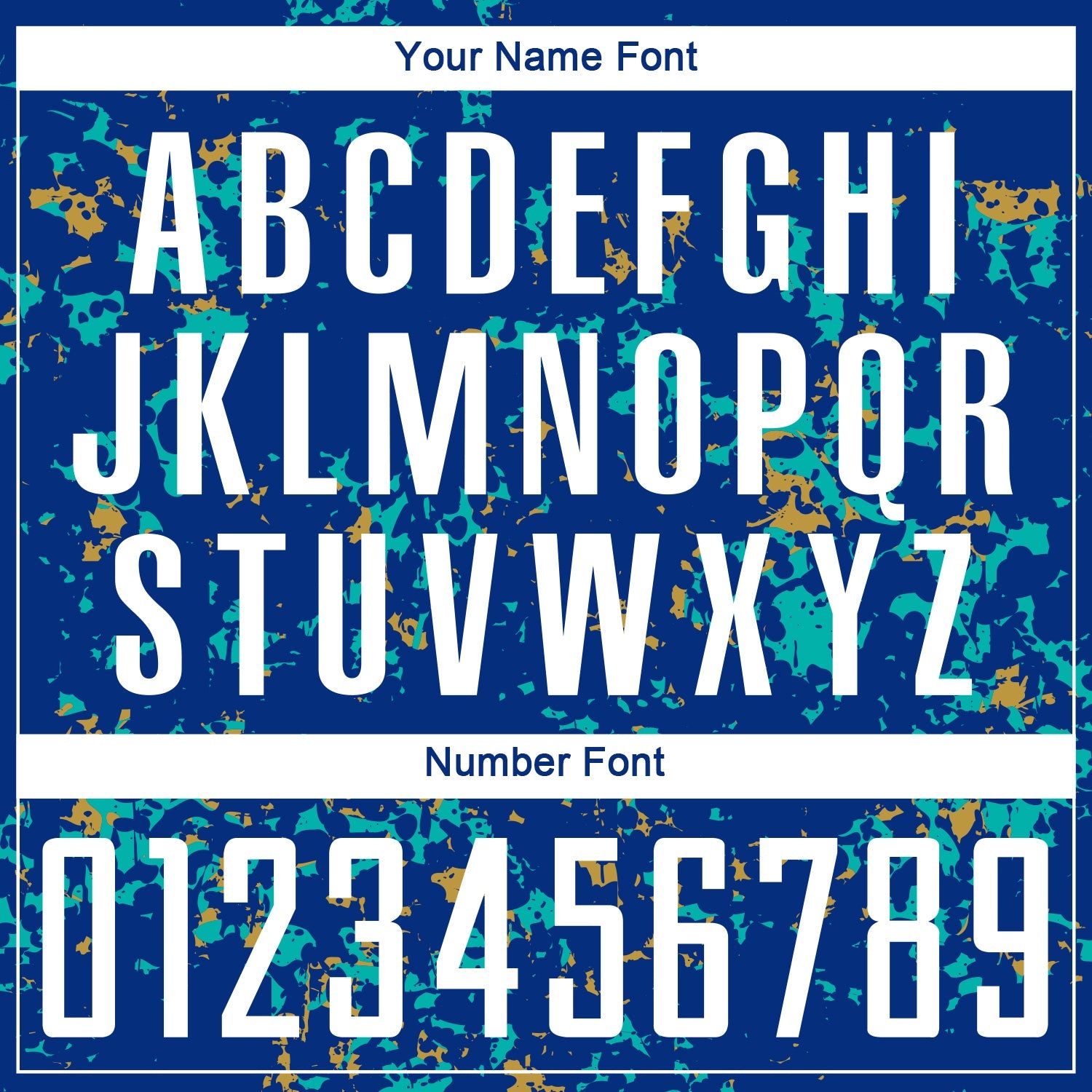 Custom Royal Old Gold-Aqua Abstract Fragment Art Sublimation Soccer Uniform Jersey