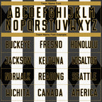 Custom Black Old Gold-White Line Sublimation Soccer Uniform Jersey