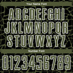 Custom Black Olive-White Abstract Network Splash Sublimation Soccer Uniform Jersey