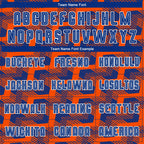 Custom Royal Orange-White Line Sublimation Soccer Uniform Jersey