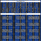 Custom Black Royal-White Line Sublimation Soccer Uniform Jersey