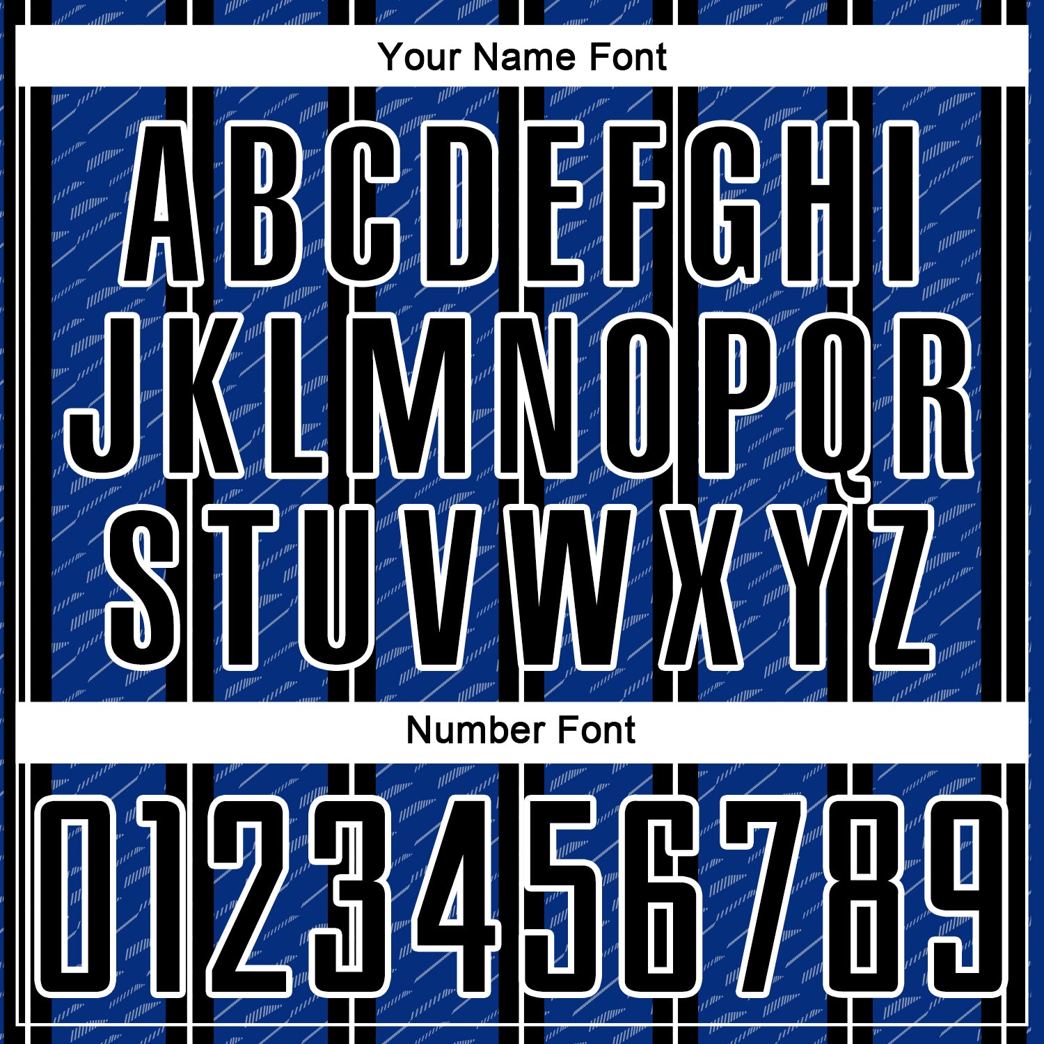 Custom Black Royal-White Line Sublimation Soccer Uniform Jersey