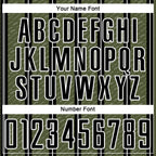 Custom Black Olive-White Line Sublimation Soccer Uniform Jersey