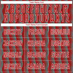 Custom Red Aqua-White Geometric Shape Sublimation Soccer Uniform Jersey