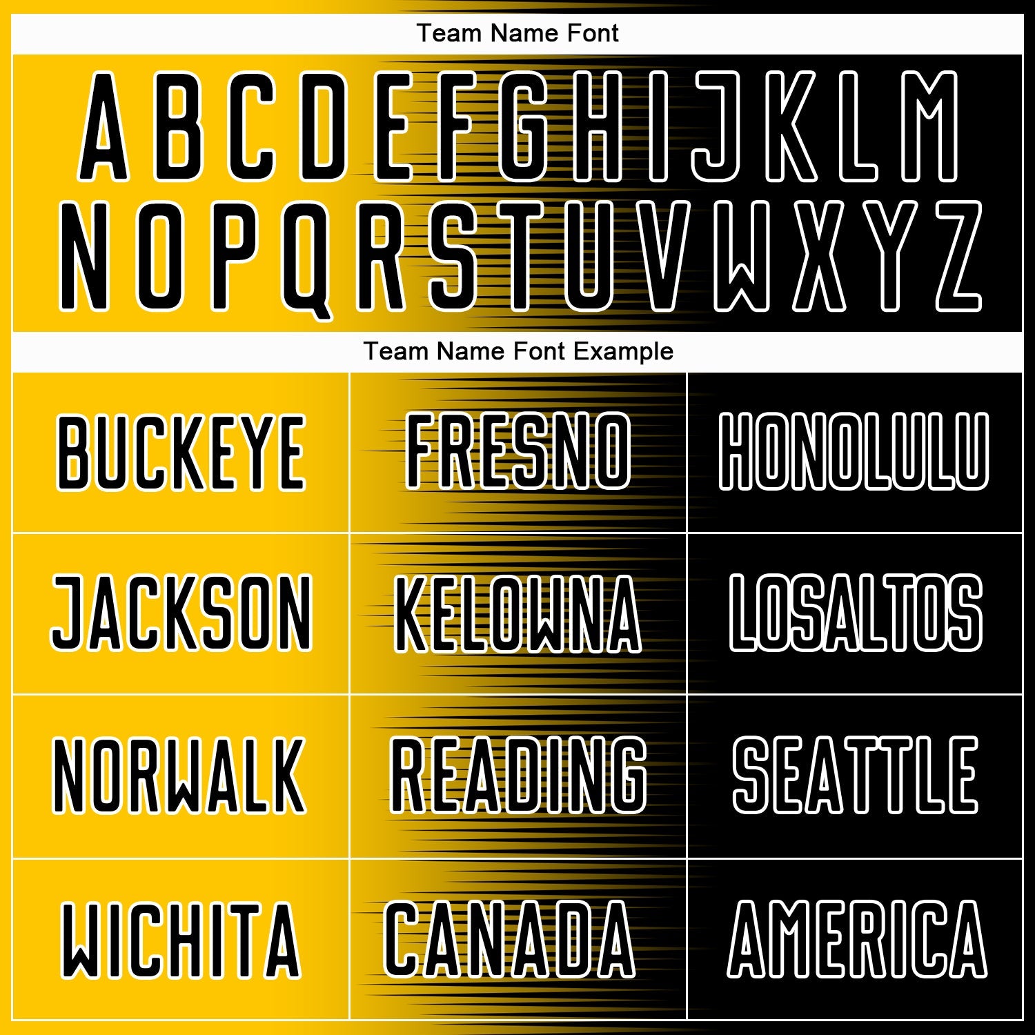 Custom Black Yellow-White Gradient Line Sublimation Soccer Uniform Jersey