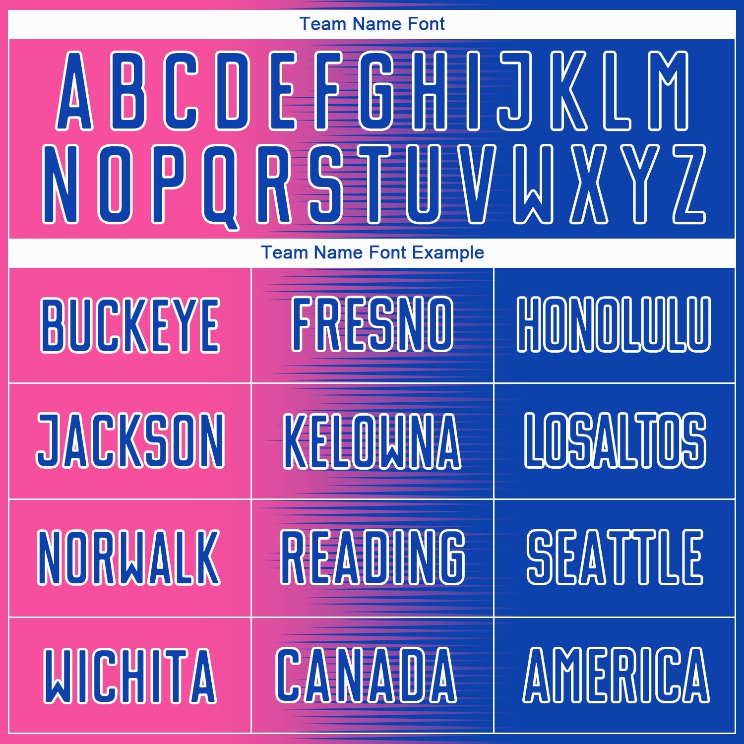 Custom Thunder Blue Pink-White Gradient Line Sublimation Soccer Uniform Jersey