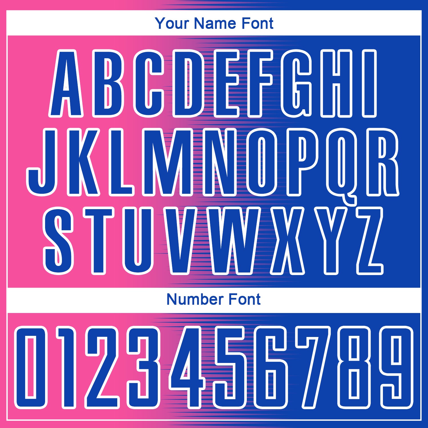 Custom Thunder Blue Pink-White Gradient Line Sublimation Soccer Uniform Jersey