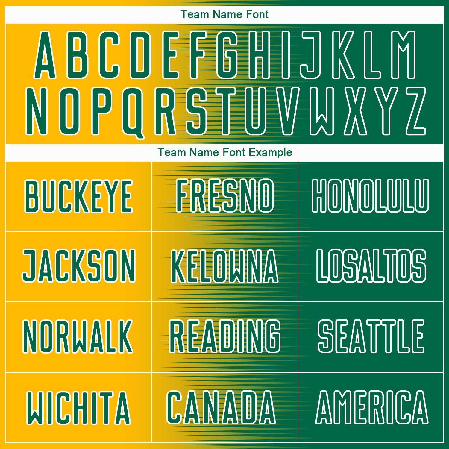 Custom Kelly Green Gold-White Gradient Line Sublimation Soccer Uniform Jersey