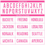 Custom White Pink Sublimation Soccer Uniform Jersey