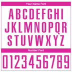 Custom White Deep Pink Sublimation Soccer Uniform Jersey