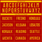 Custom Red Yellow Sublimation Soccer Uniform Jersey