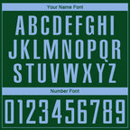 Custom Green Light Blue Sublimation Soccer Uniform Jersey