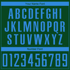 Custom Green Powder Blue Sublimation Soccer Uniform Jersey