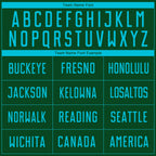 Custom Green Lakes Blue Sublimation Soccer Uniform Jersey