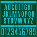 Custom Green Lakes Blue Sublimation Soccer Uniform Jersey